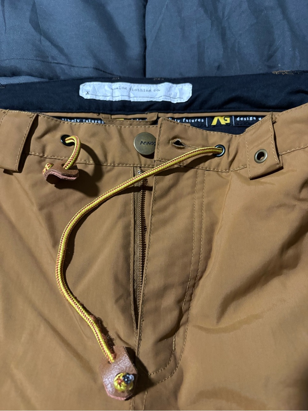 Analog AG  Waterproof Snow Pants Ski Trousers Medium Tan Adjustable Waist Lined